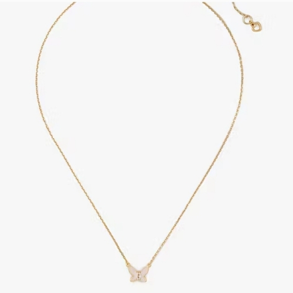 🔹️Kate Spade🔹️ Social Butterfly Pendant blue Necklace - Picture 3 of 4